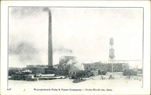 Ak Trois Rivières Three Rivers Québec Kanada, Wayagamack Pulp & Paper Company