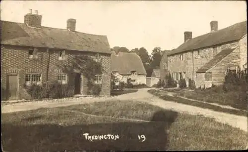 Foto Ak Tredington Warwickshire England, Teilansicht