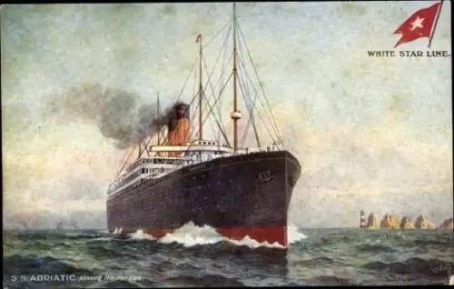 Künstler Ak SS Adriatic, White Star Line