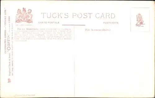 Künstler Ak RMS Mauretania, Cunard Line