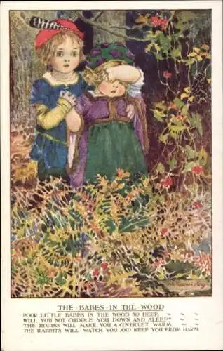 Künstler Ak Sowerby, M., Kinder im Wald, Vers