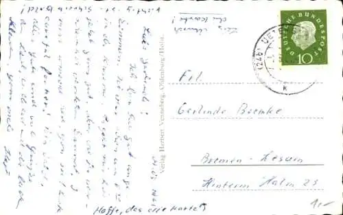 Ak Briefmarkensprache, Küssendes Liebespaar, Dein auf Ewig