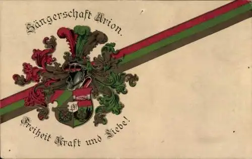 Studentika Ak Sängerschaft Arion, Freiheit Kraft und Liebe!, Wappen