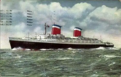 Ak Passagierdampfer SS United States, United States Lines, USL