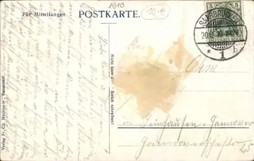 Ak Glückliche Reise, Zeppelin, Luftschiff, Dampfer