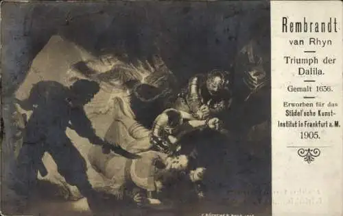 Künstler Ak Rembrandt, Triumph der Dalila