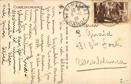 CPA Maroc, Scenes et Types, Priere