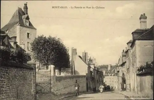 Ak Montargis Loiret, La Poterie, Rue du Chateau