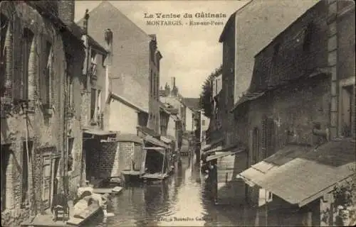 Ak Montargis Loiret, La Venise du Gâtinais, Kanal, alte Architektur