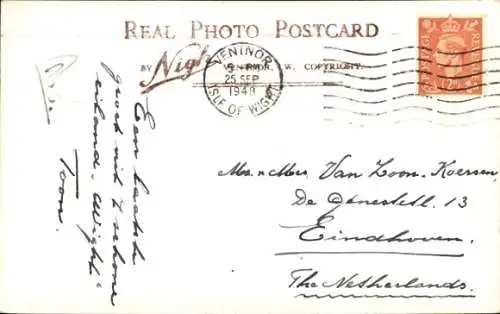 Ak Ventnor Isle of Wight England, Hügel, Wohnhäuser, Kirche, Meer im Hintergrund