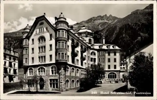 CPA Pontresina Canton des Grisons Suisse, Hotel Schweizerhof