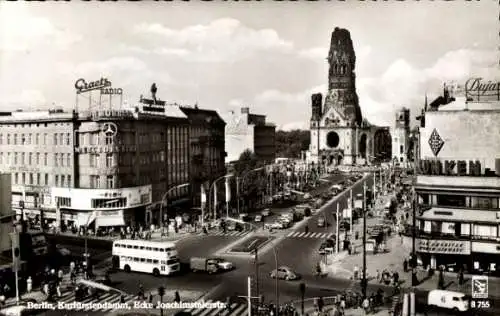 Ak Berlin Charlottenburg, Kurfürstendamm, Ecke Joachimsthaler Straße