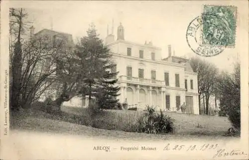 CPA Ablon Val de Marne, Propriété Moisset