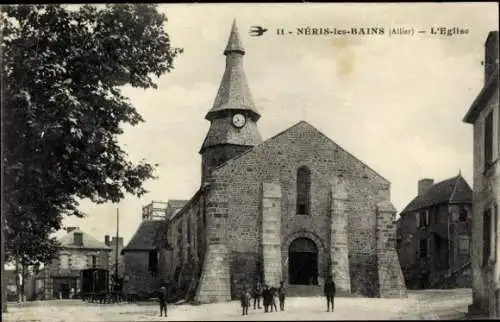 Ak Néris les Bains Allier, Kirche