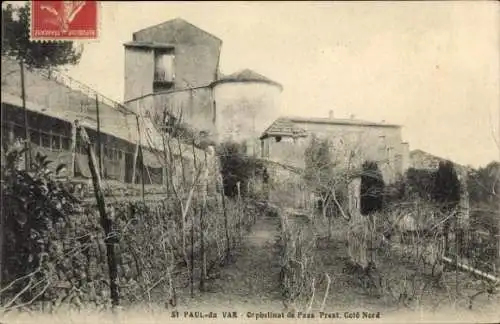 Ak Saint Paul du Var Alpes Maritimes, Orphelinat de Pass-Prest, Nordseite