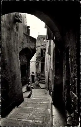 Ak Roquebrune Cap Martin Alpes-Maritimes, Rue du Chateau
