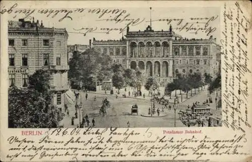 Ak Berlin Tiergarten, Potsdamer Bahnhof