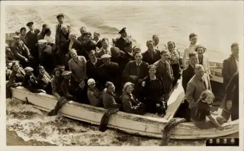Foto Ak Nordseeinsel Helgoland, Bootsfahrt