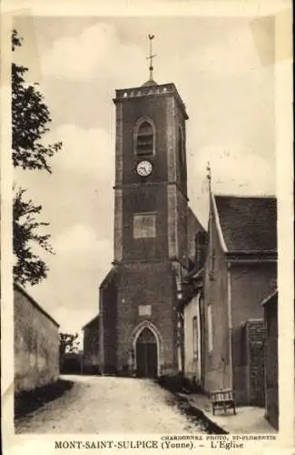 Ak Mont Saint Sulpice Yonne, Kirche