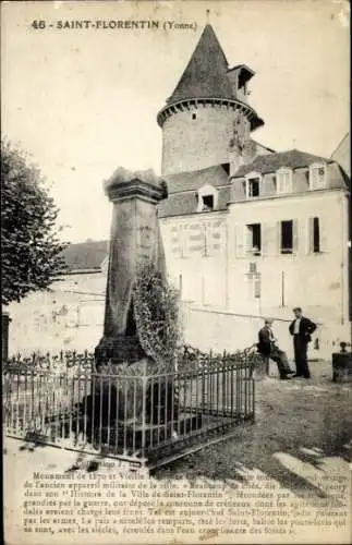 Ak Saint Florentin Yonne, Monument