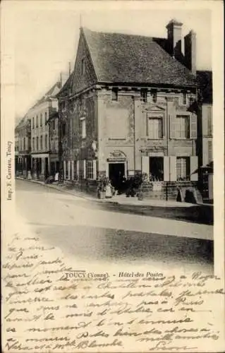 Ak Toucy Yonne, Hotel des Postes