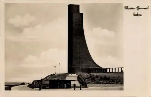 Ak Ostseebad Laboe, Hohe Wand, Monumentaler Turm, Landschaft, Historische Stätte