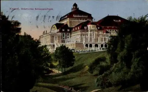 Ak Kassel in Hessen, Städtisches Schauspielhaus, Gebäude,  Architektur