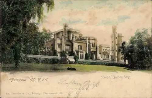 Ak Babelsberg Potsdam in Brandenburg, Schloss Babelsberg