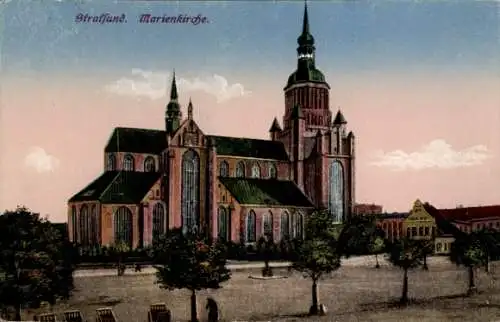 Ak Stralsund in Vorpommern, Marienkirche