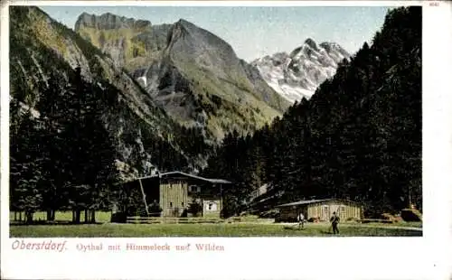 Ak Oberstdorf im Oberallgäu, Berglandschaft, Oythal, Himmeleck, Wilden, 