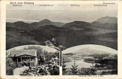 Ak Königswinter am Rhein, Oelberg, Landschaft, Restaurant W. Dahm