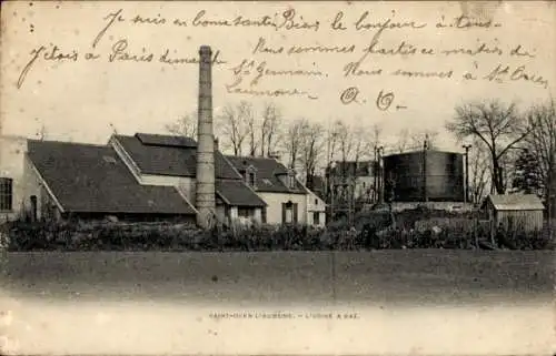 CPA Saint Ouen l'Aumône Val d'Oise, Usine à Gaz