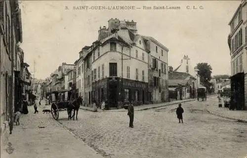 CPA Saint Ouen l'Aumône Val d'Oise, Rue Saint Lazare