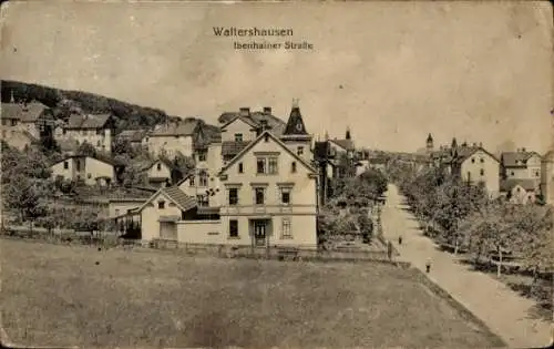 Ak Waltershausen in Thüringen,  Ibenhainer Straße,  Architektur, ruhige Landschaft