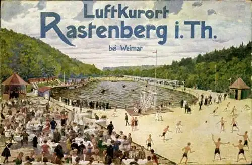 Ak Rastenberg in Thüringen, Schwimmbad