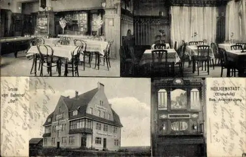 Ak Heilbad Heiligenstadt Eichsfeld Thüringen, Restaurant, Bahnhof, Sitzgelegenheiten, Ost, Hakenk