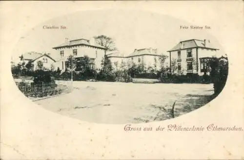 Ak Hamburg Altona Othmarschen, Historisches Gebäude, Straßenansicht, Gruss aus der Villencolonie 