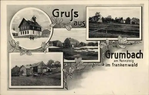 Ak Grumbach Wilsdruff Sachsen, Gesamtansicht