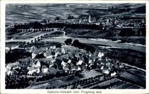 Ak Astheim Volkach in Unterfranken, Fliegeraufnahme