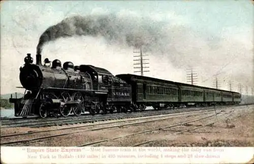 Ak New York USA, Eisenbahn, Empire State Express nach Buffalo