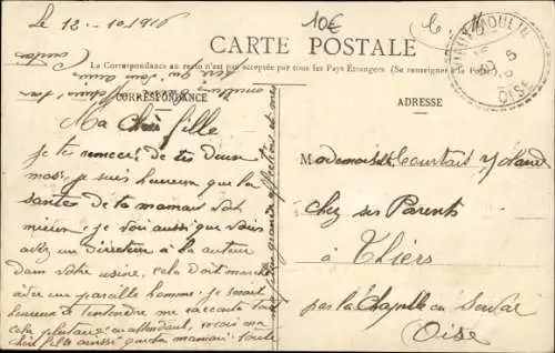 Ak Compiègne Oise, Francport-Crew