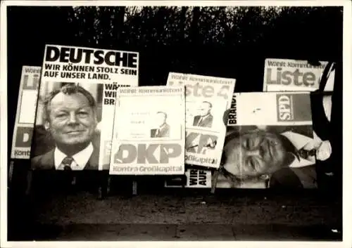 Foto Wahlkampf, Wahlplakate, SPD, DKP