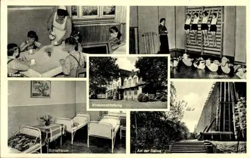 Ak Bad Sassendorf im Kreis Soest, Kinderheilanstalt, Siegfriedsheim, Saline, Gymnastik