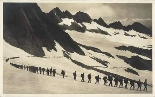 Ak Thalwil, Infanterie im Gebirge, Berglandschaft