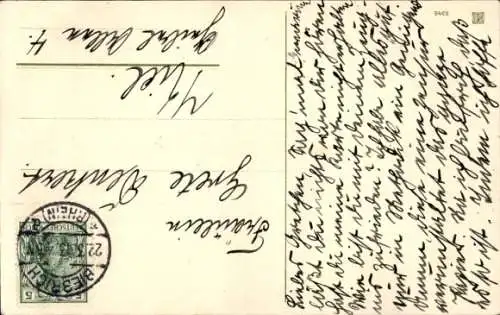 Ak Glückwunsch Ostern, Küken, Humor