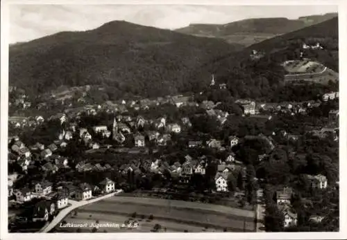 Ak Jugenheim an der Bergstraße Hessen, Fliegeraufnahme