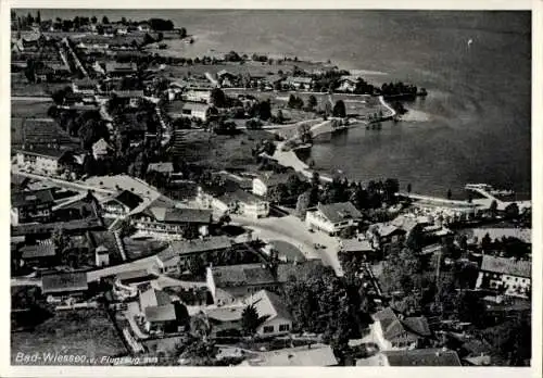 Ak Bad Wiessee im Kreis Miesbach Oberbayern, Fliegeraufnahme