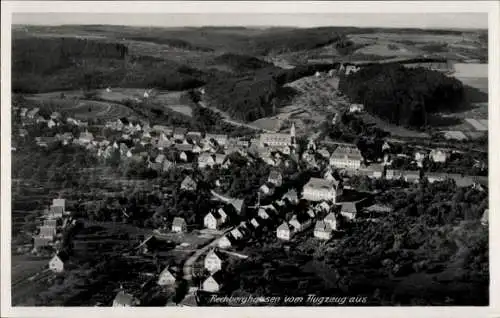 Ak Rechberghausen in Baden Württemberg, Luftaufnahme von  grüne Landschaft, Wohnhäuser