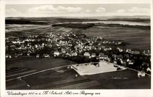 Ak Winterlingen Schwäbische Alb, Luftaufnahme von  800 m ü. M., Schwäbische Alb