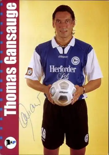 Autogrammkarte Fußballer Thomas Gansauge, DSC Arminia Bielefeld, Autogramm